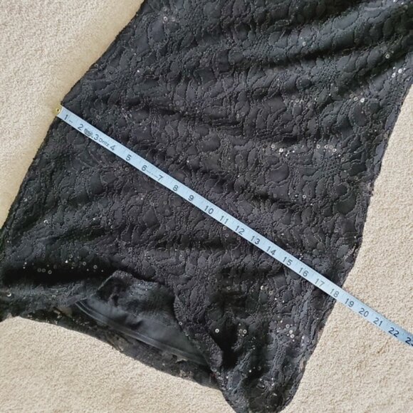 NWT Yessica Y2K Lace Whimsigoth Dark Fairy Sequin Evening Cocktail Dress M - Picture 7 of 9